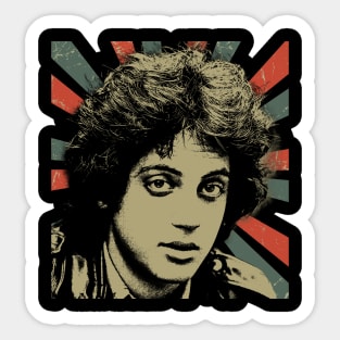 Billy Joel || Vintage Art Design || Exclusive Art Sticker